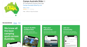 Camps Australia Wide app
