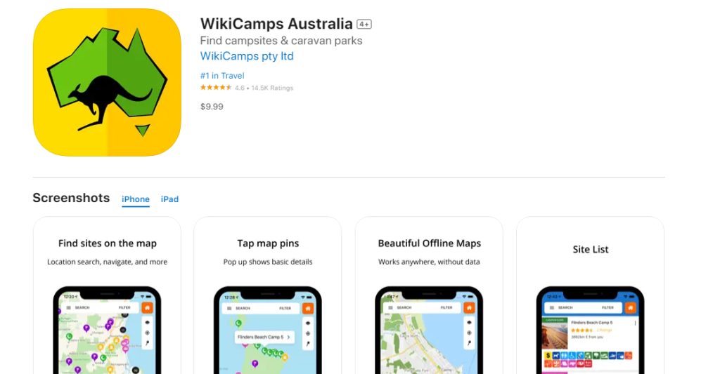 wikicamps app